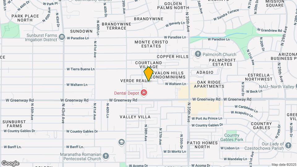 3733 W Waltann Ln Map and Location Details