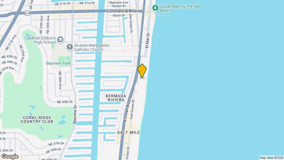 4280 Galt Ocean Dr., Apt. 2C, Unit 2C Mapa y Detalles de la Ubicación
