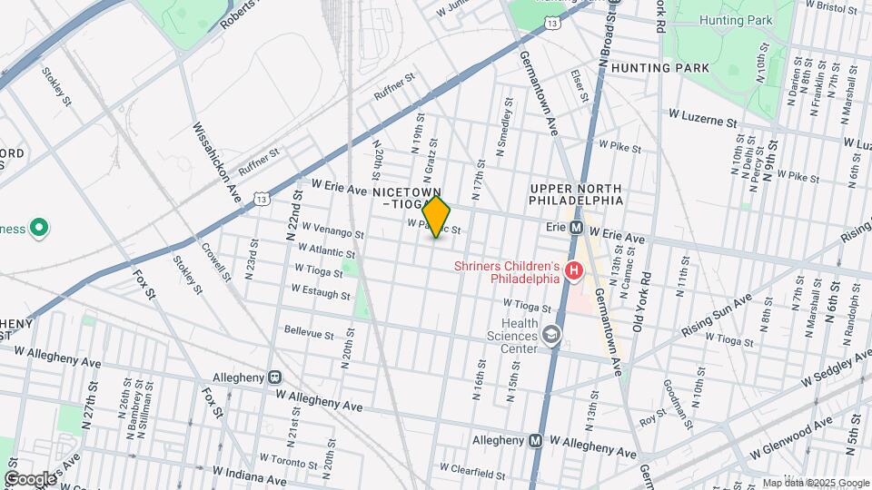 1747 W Venango St Map and Location Details