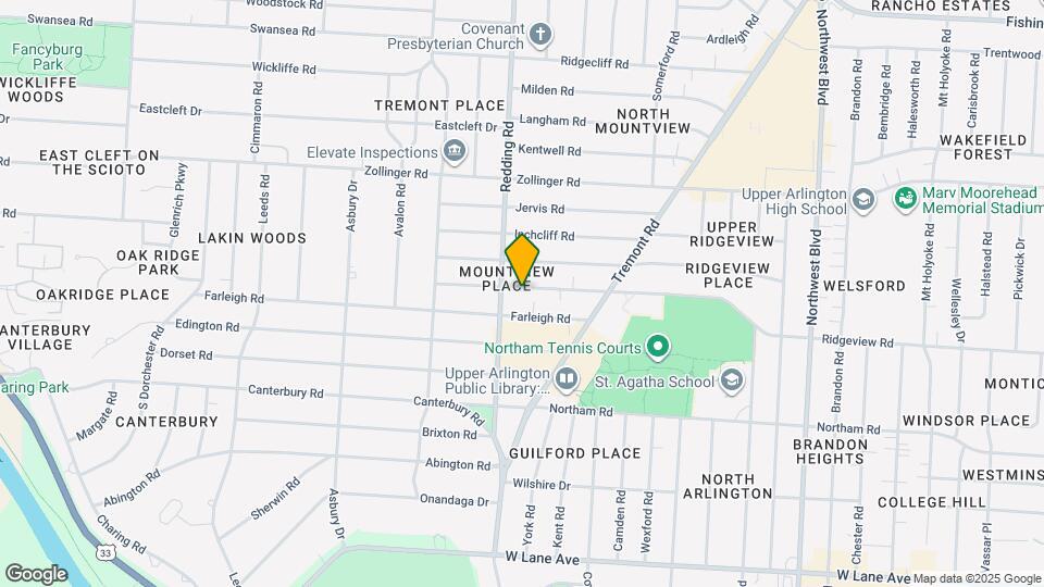 2135 Ridgeview Rd Map and Location Details