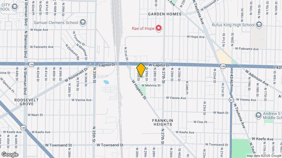 3928 N 30th St Map and Location Details