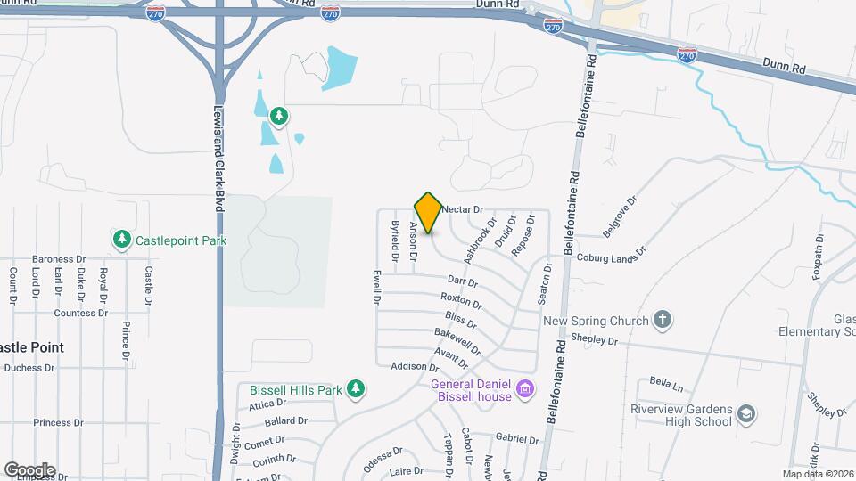 1238 Hoyt Dr Map and Location Details
