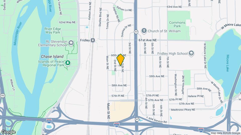 5901 2nd St NE Map and Location Details