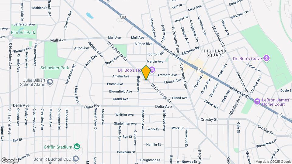 1022-1030 W Exchange St Mapa y Detalles de la Ubicación