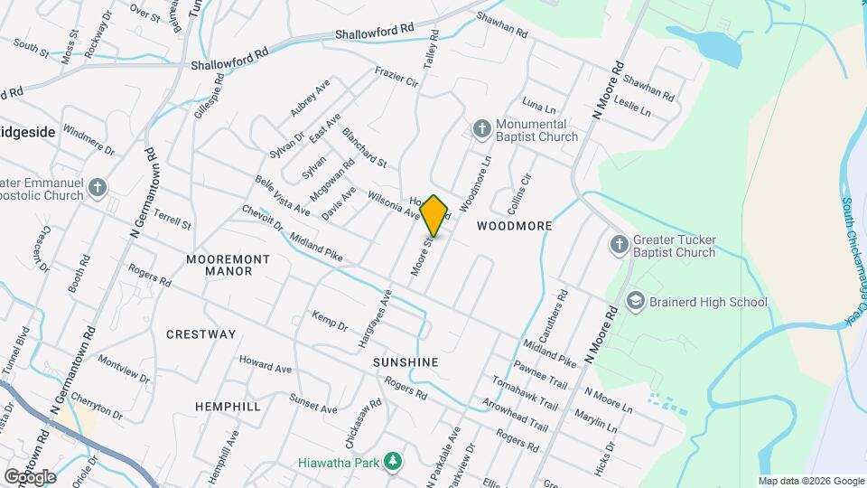 726 Moore St Map and Location Details