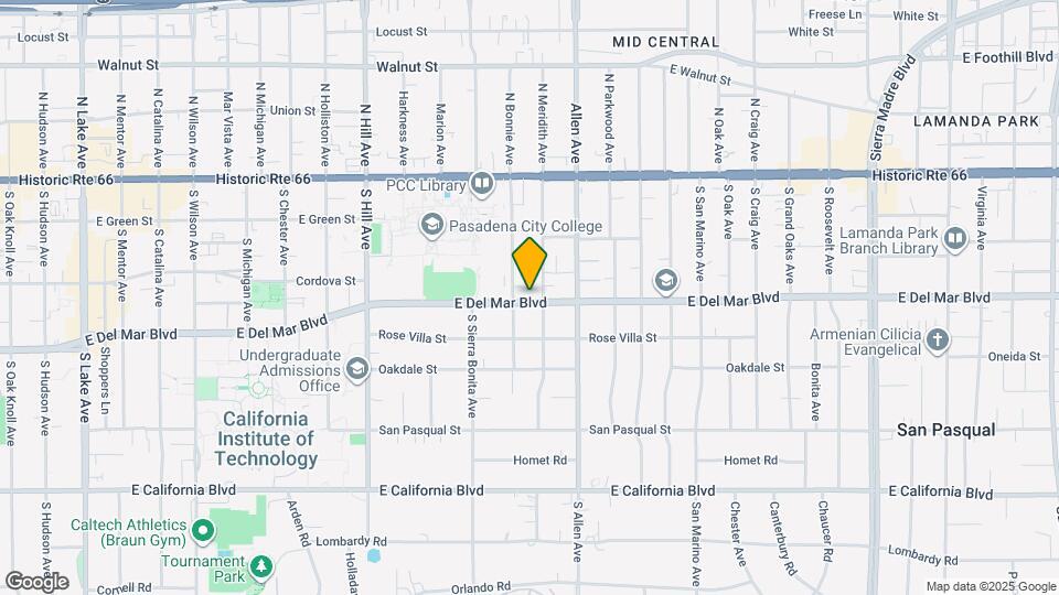 1715 E Del Mar Blvd Map and Location Details