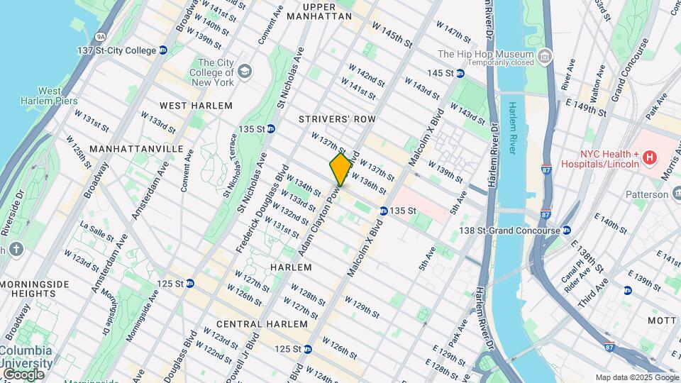 2297 Adam Clayton Powell Jr Blvd Map and Location Details