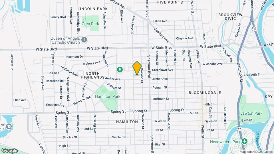 1018 Archer Ave, Unit 1/2 Map and Location Details