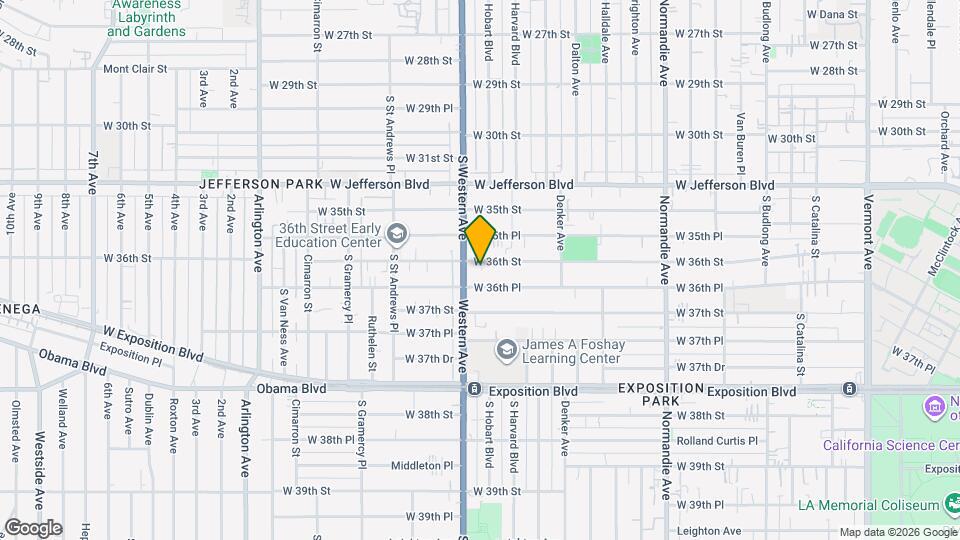 1672 W 36th St, Unit 2 Mapa y Detalles de la Ubicación