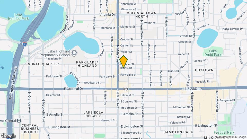1222 Illinois St Map and Location Details