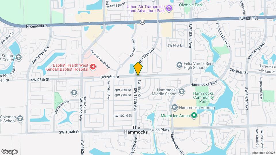15653 SW 96th Terrace Map and Location Details