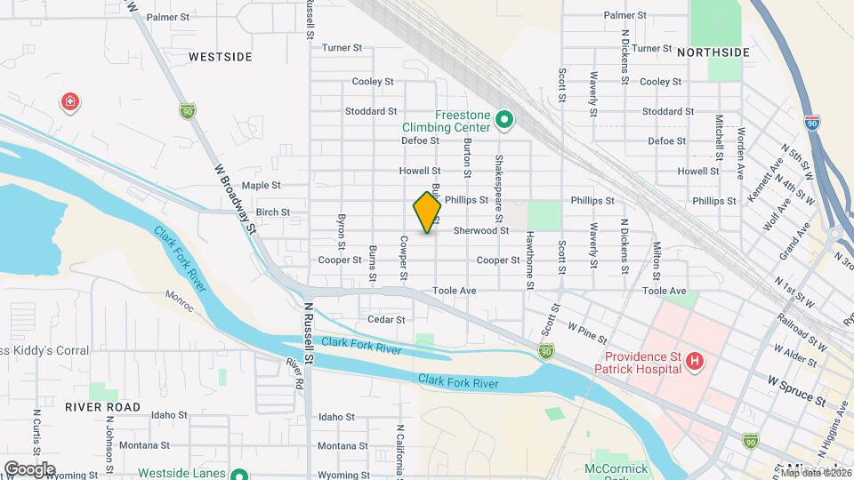 1505 Sherwood St Map and Location Details