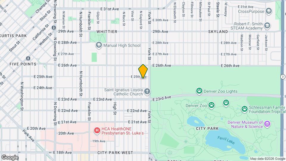 2440 N Gaylord St Map and Location Details