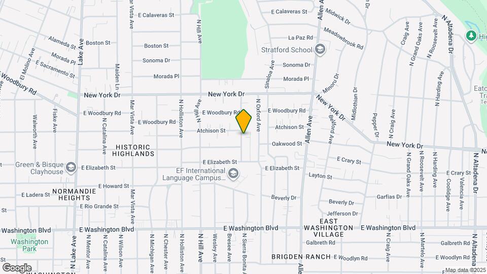 1706 N Sierra Bonita Ave Map and Location Details