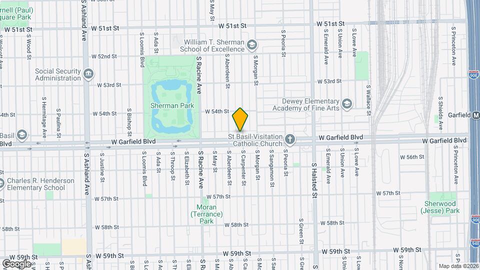 1036 W Garfield Blvd Mapa y Detalles de la Ubicación
