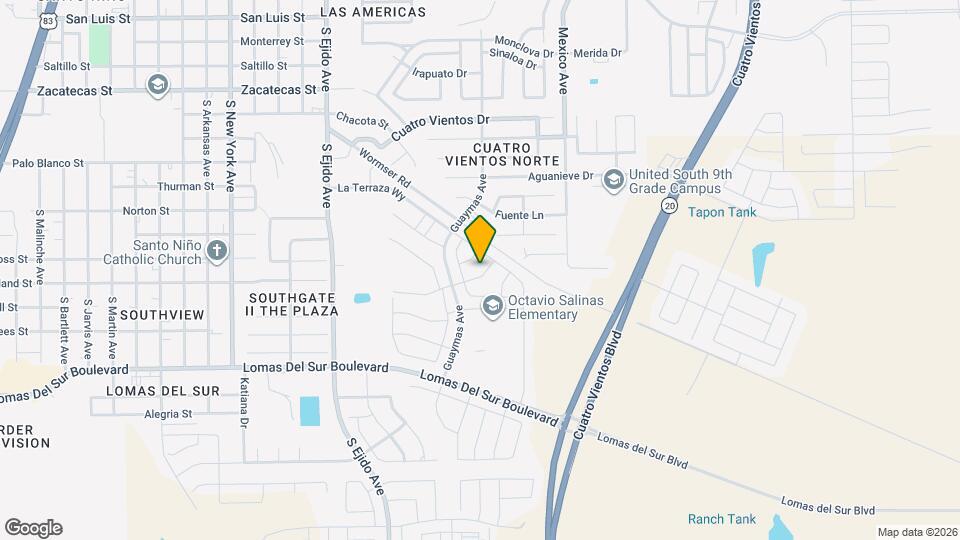 3508 Eduardo E. Hayes Rd Map and Location Details