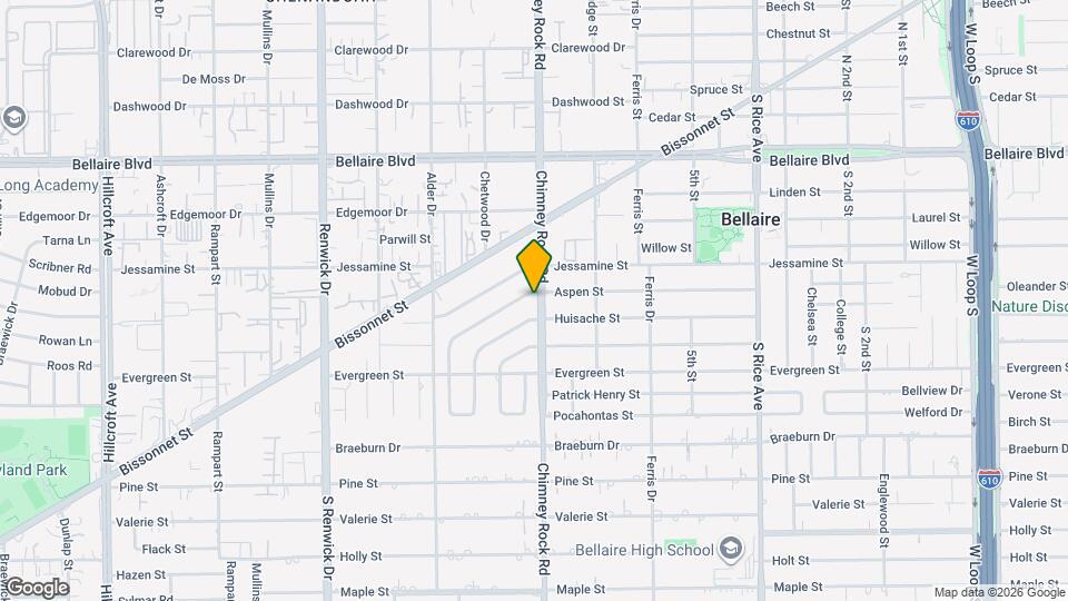 5501 Aspen St Map and Location Details