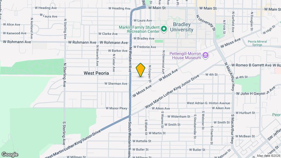 1721 W Sherman Ave Map and Location Details
