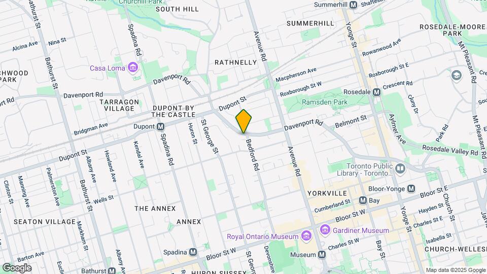 295 Davenport Rd Map and Location Details