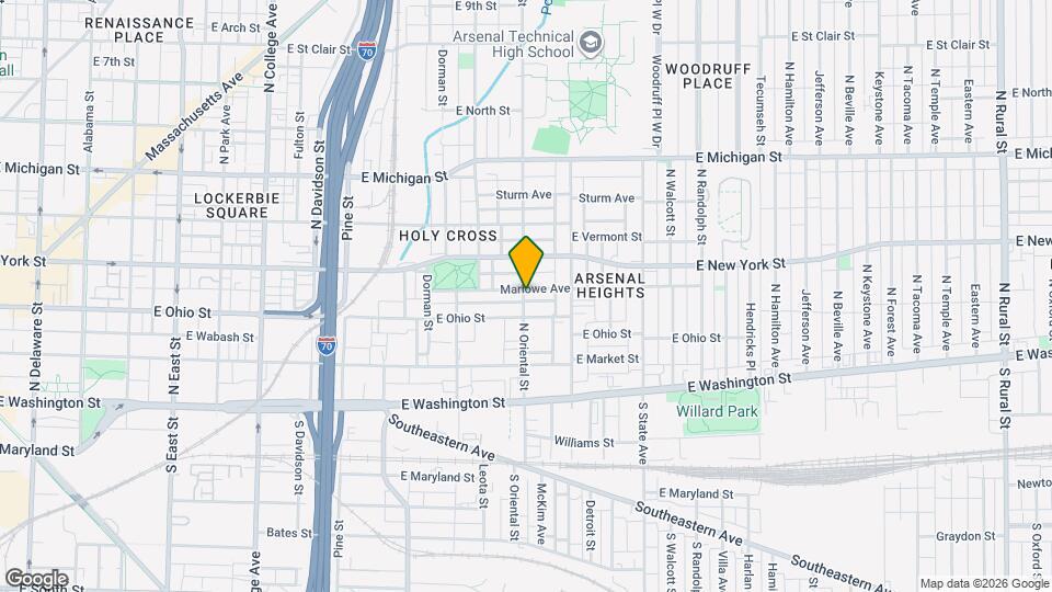 1401 Marlowe Ave Map and Location Details