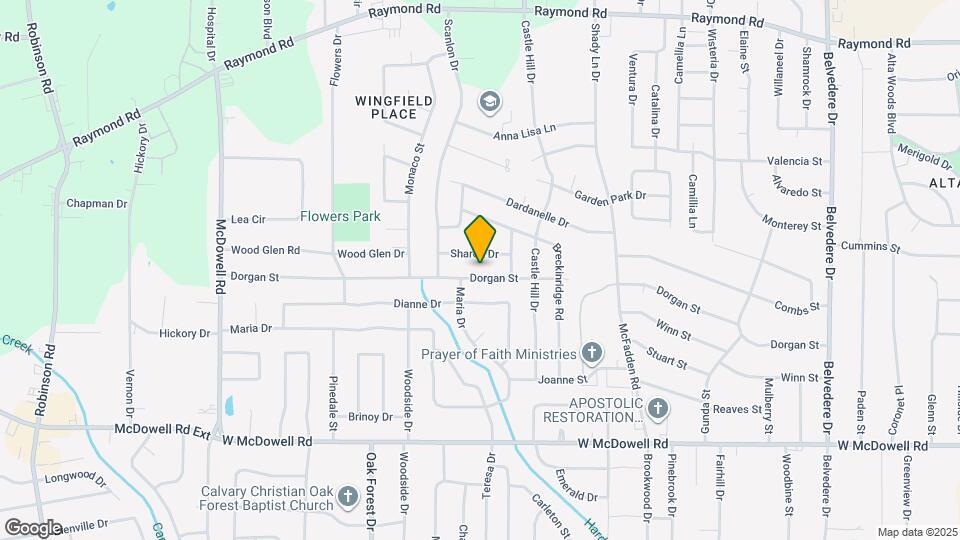 1344 Dorgan St Mapa y Detalles de la Ubicación