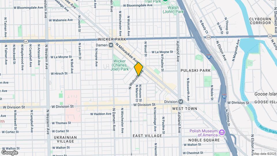 1357 N Wolcott Ave Map and Location Details