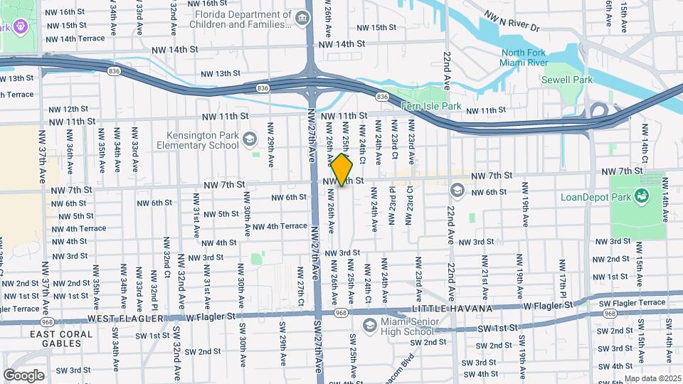 615 NW 25th Ct Map and Location Details