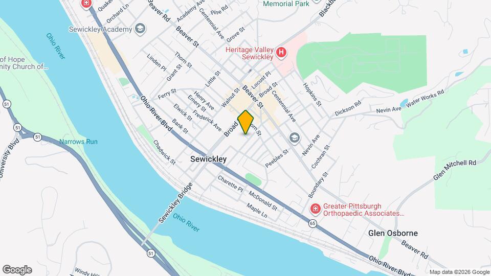 327 Chestnut St Map and Location Details