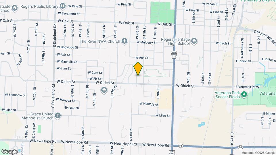 1507 S 12th St Map and Location Details