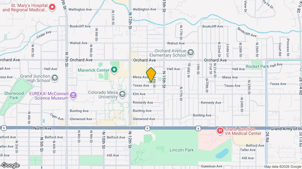 1346 1/2 Texas Ave Map and Location Details