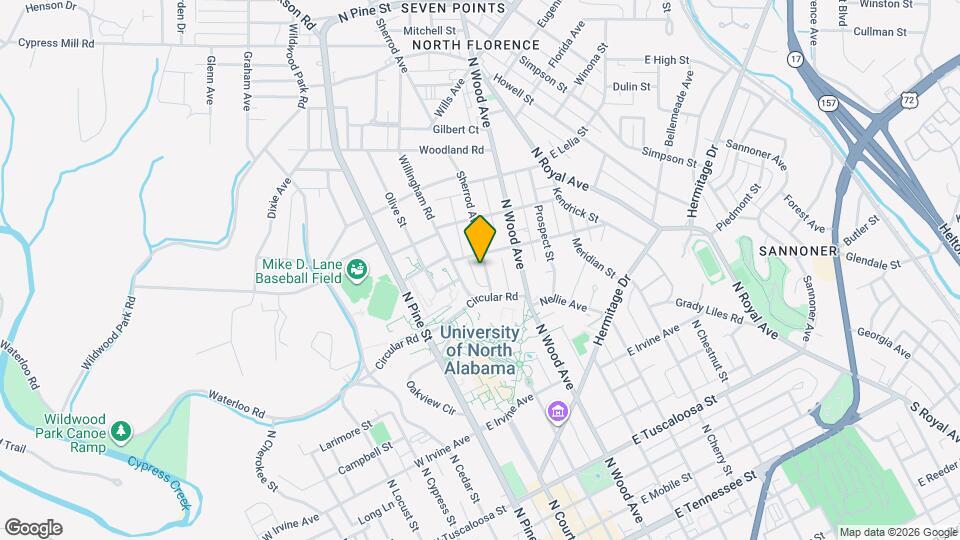 727 N Sherrod Ave Map and Location Details