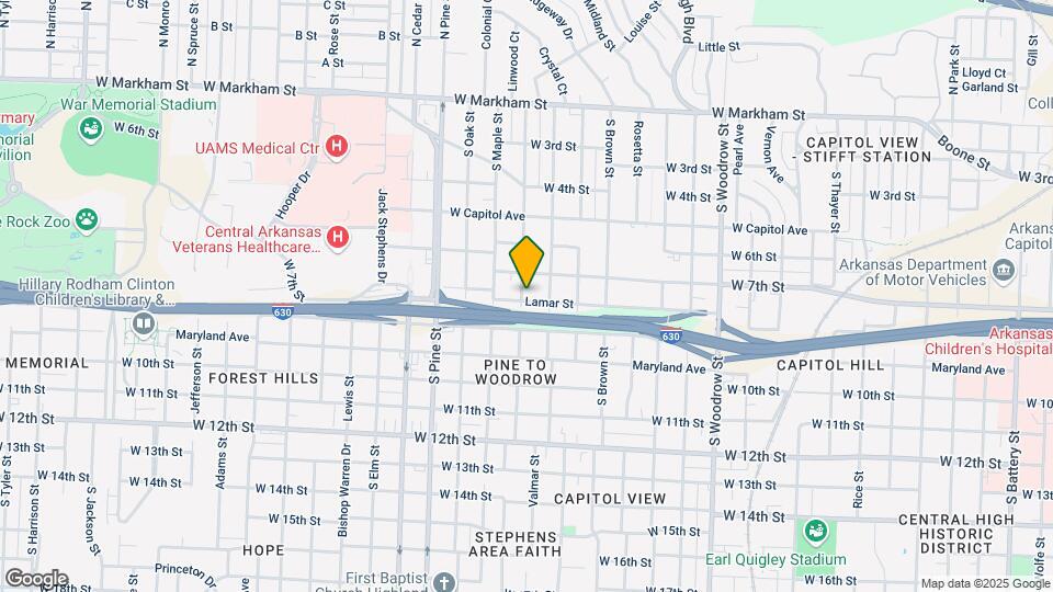 721 S Valentine St Map and Location Details