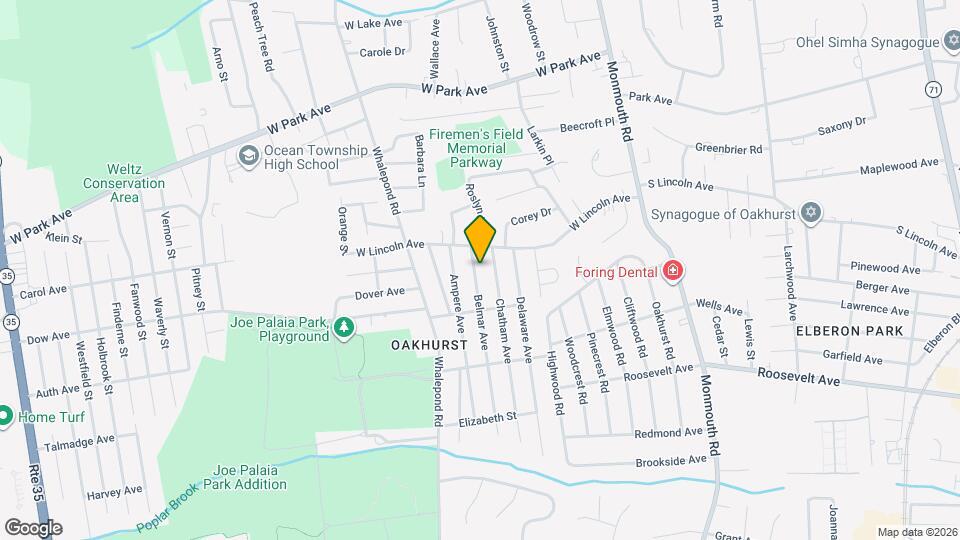 155 Belmar Ave Map and Location Details