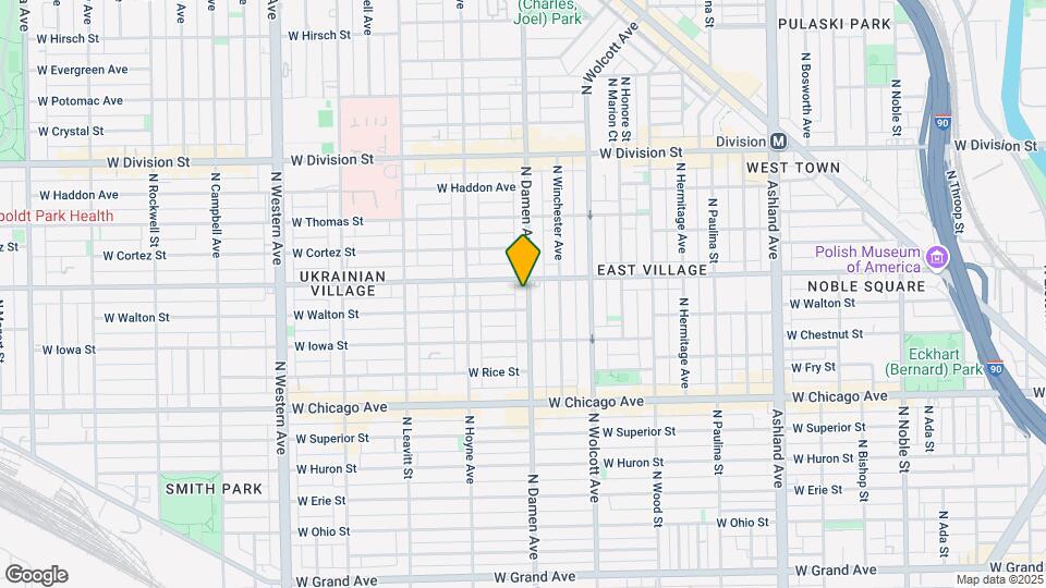 948 N Damen Ave Map and Location Details