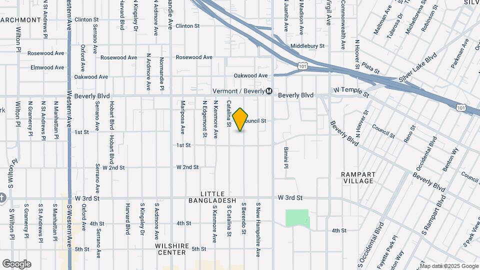 125 N Berendo St Map and Location Details