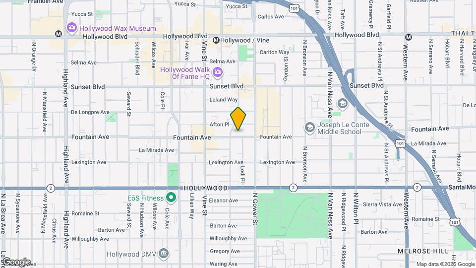 6143 Fountain Ave, Unit 104 Mapa y Detalles de la Ubicación