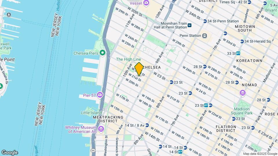 419-421 W 21st St Mapa y Detalles de la Ubicación