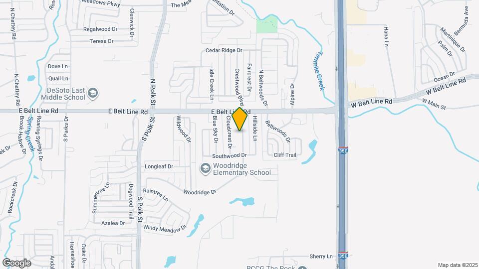 127 S Crestwood Blvd Map and Location Details