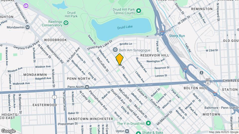 2360 Eutaw Pl Map and Location Details