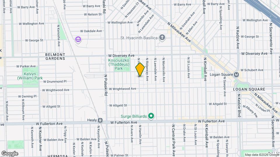 2651 N Hamlin Ave Map and Location Details
