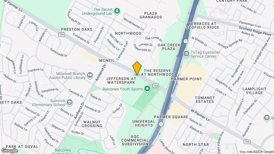 3401 W Parmer Ln, Unit 735 Mapa y Detalles de la Ubicación