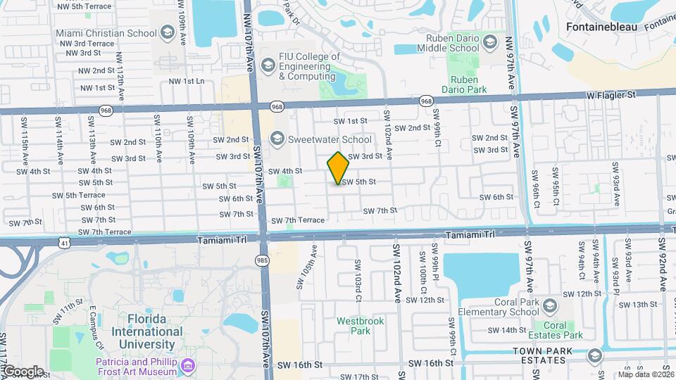 10363 SW 6th St Map and Location Details