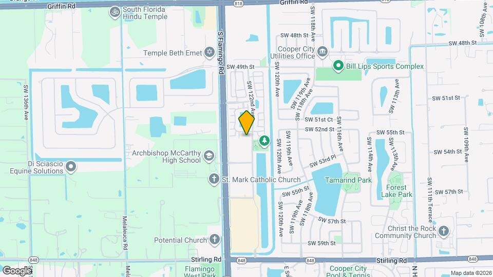 12224 SW 52nd Pl Map and Location Details