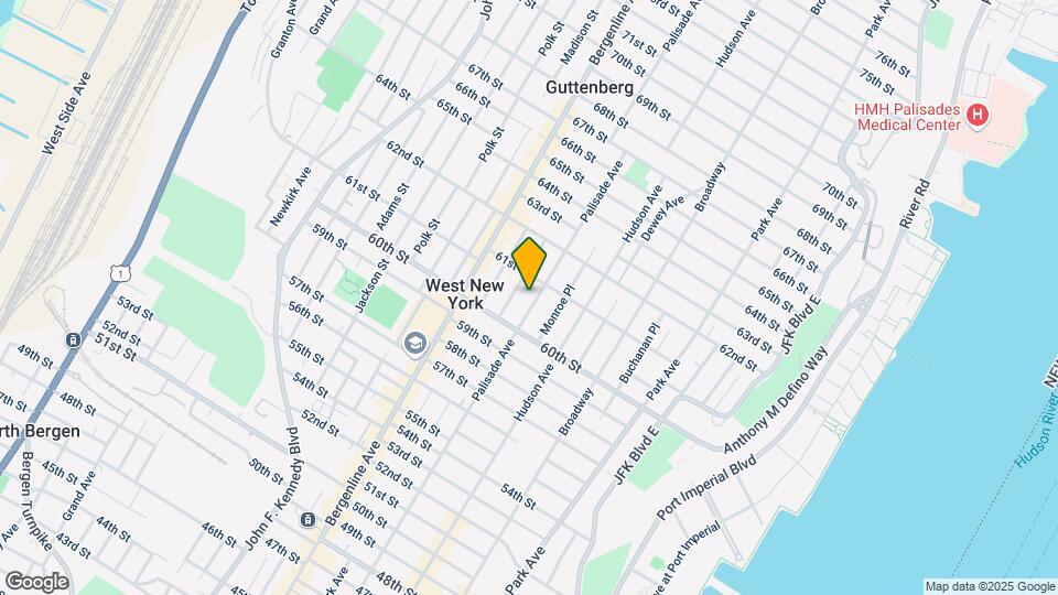 6039 Palisade Ave-Unit -Ground Fl Map and Location Details