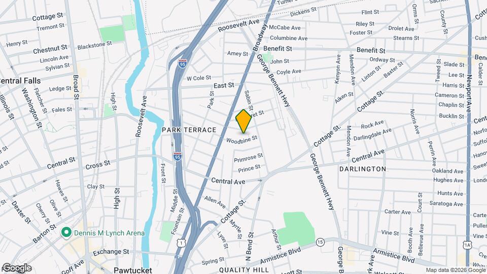 158 Woodbine St, Unit 2nd floor Map and Location Details