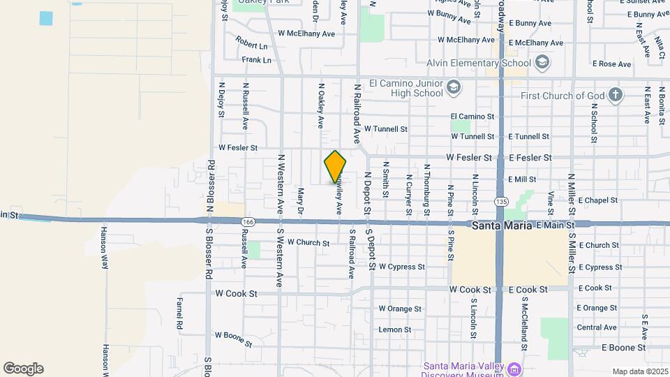215 N Benwiley Ave Map and Location Details