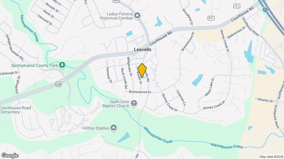 2118 Kaiser Dr Map and Location Details