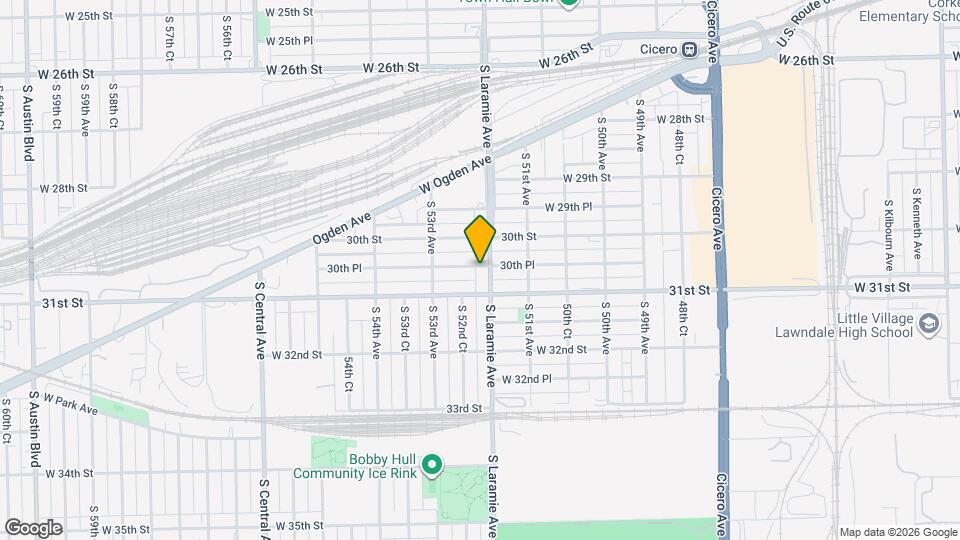 3020 S Laramie Ave Map and Location Details