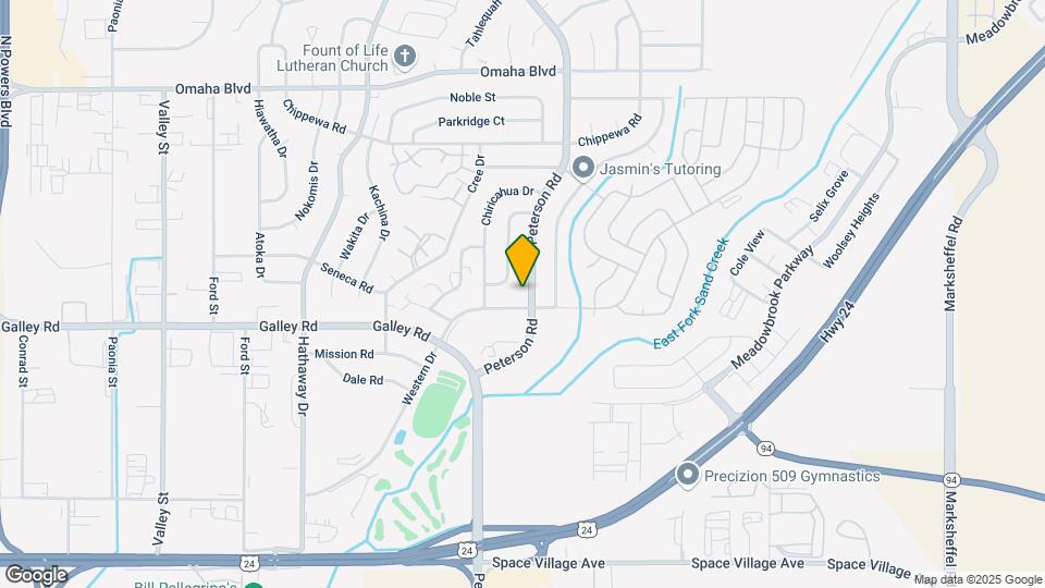 1040 Peterson Rd Map and Location Details