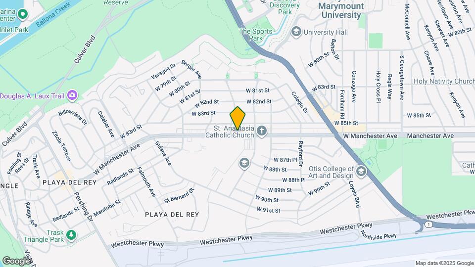 7449 W Manchester Ave Map and Location Details